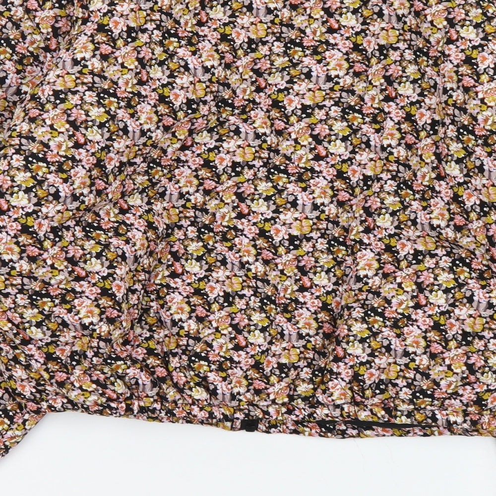OBJECT Womens Multicoloured Floral Jacket Size L Zip