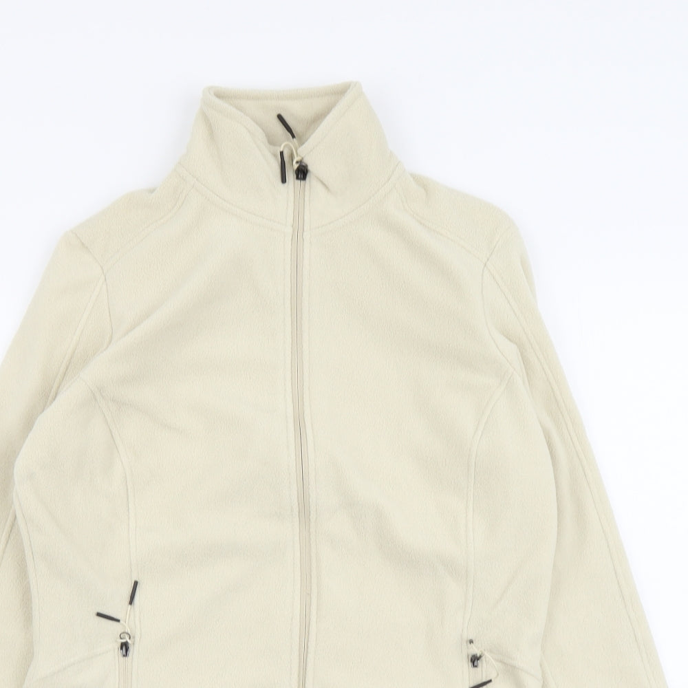 Marks and Spencer Womens Beige Jacket Size 10 Zip