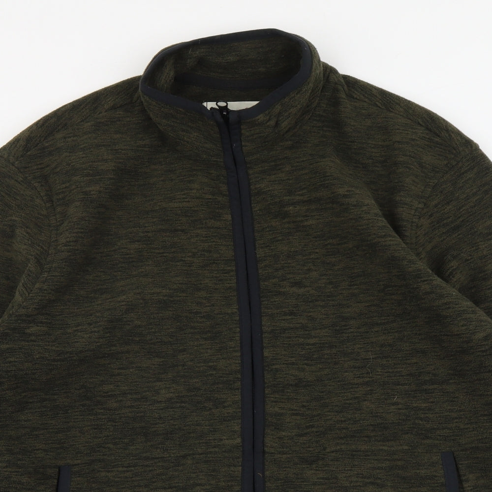 George Mens Green Jacket Size L Zip