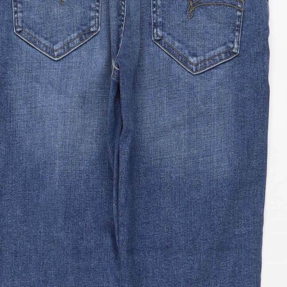 NEXT Mens Blue Cotton Straight Jeans Size 34 in L30 in Regular Button