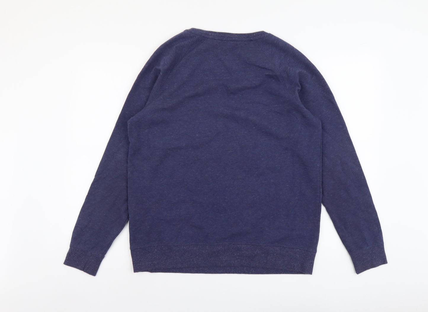 Lands' End Mens Blue Cotton Pullover Sweatshirt Size M