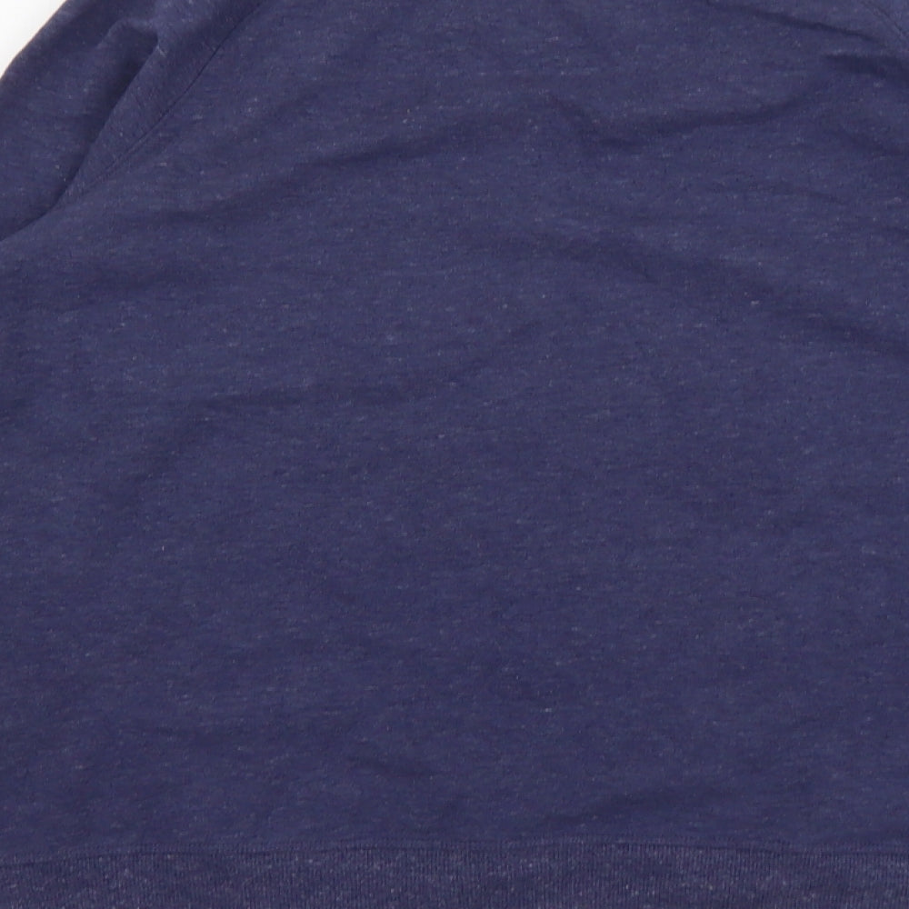 Lands' End Mens Blue Cotton Pullover Sweatshirt Size M