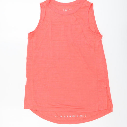 NEXT Womens Pink Polyester Basic Tank Size S Boat Neck Pullover