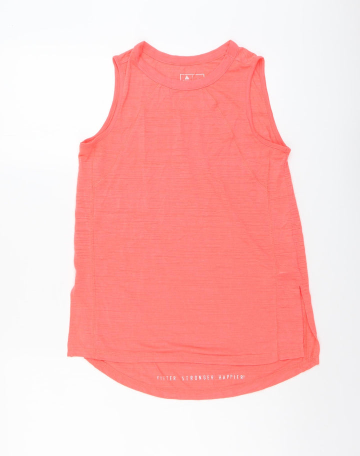 NEXT Womens Pink Polyester Basic Tank Size S Boat Neck Pullover