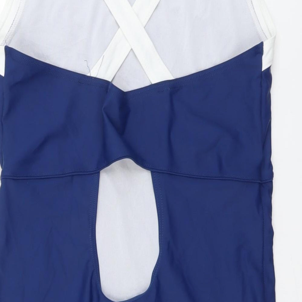 Slazenger Womens Blue Polyester One Piece Size 18