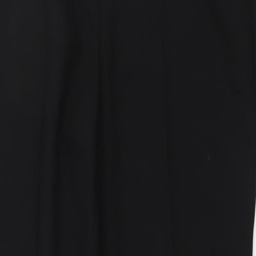 F&F Womens Black Polyester Trousers Size 10 L27 in Regular Button