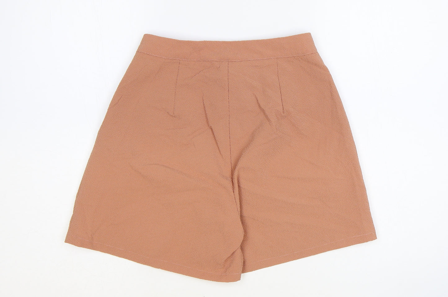 PRETTYLITTLETHING Womens Pink Polyester Sailor Shorts Size 6 Regular Zip