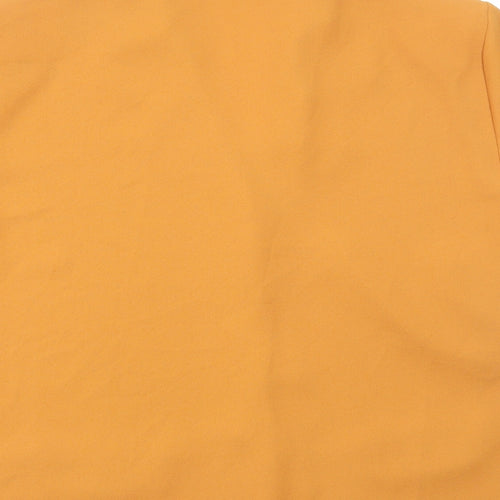 Classic Image Womens Brown Viscose Basic Button-Up Size 22 Collared