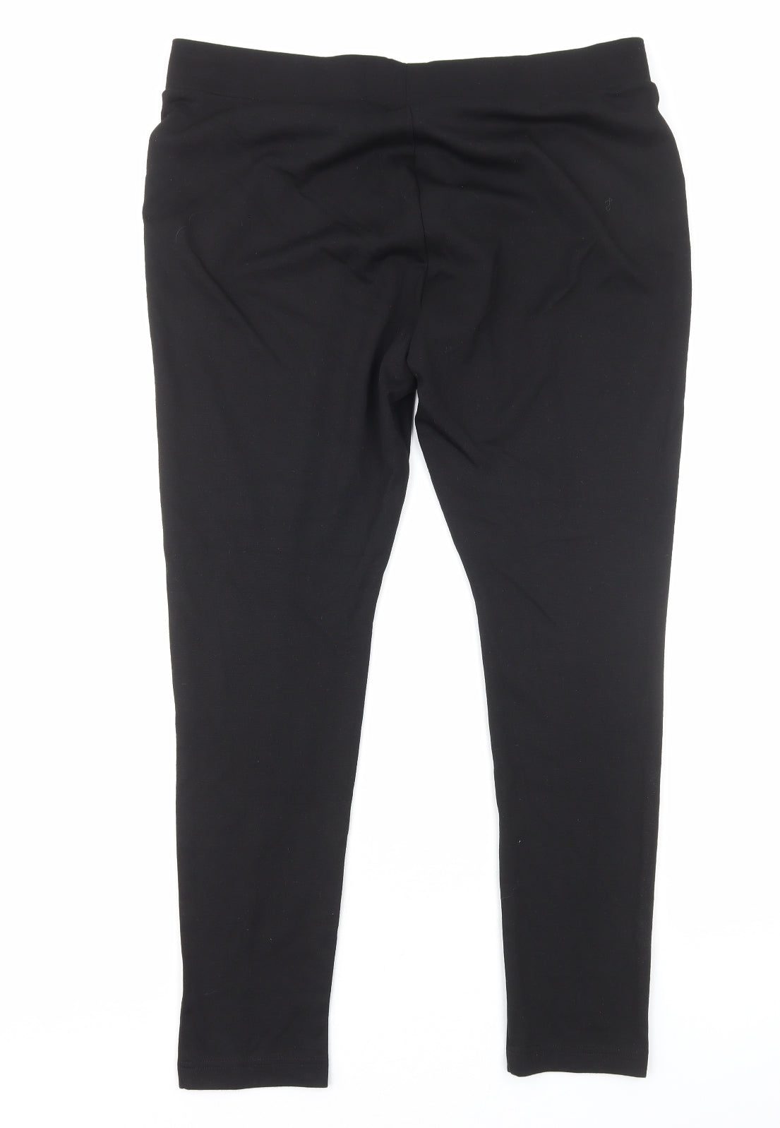 Papaya Womens Black Cotton Trousers Size 18 Regular