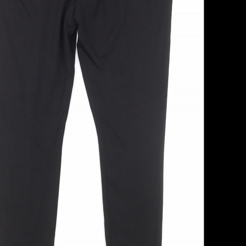 Papaya Womens Black Cotton Trousers Size 18 Regular