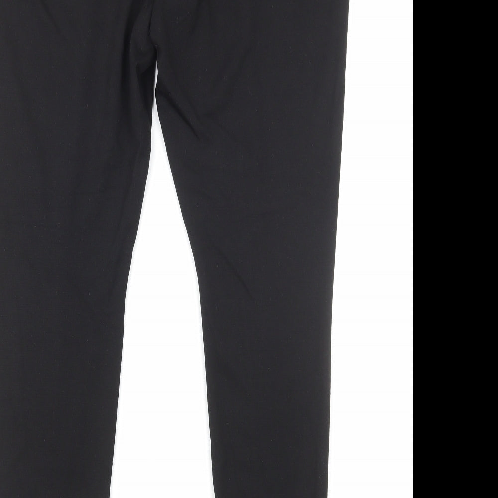 Papaya Womens Black Cotton Trousers Size 18 Regular