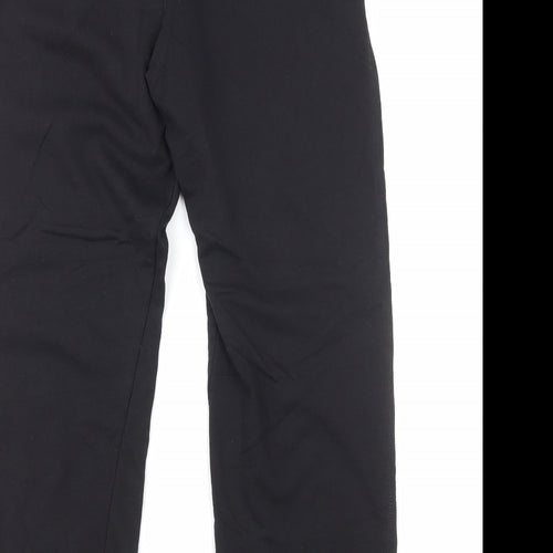 Papaya Womens Black Cotton Jogger Trousers Size L Regular