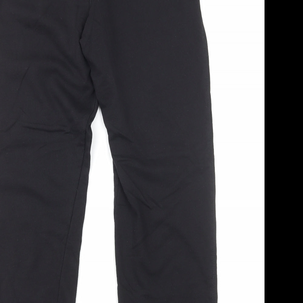 Papaya Womens Black Cotton Jogger Trousers Size L Regular