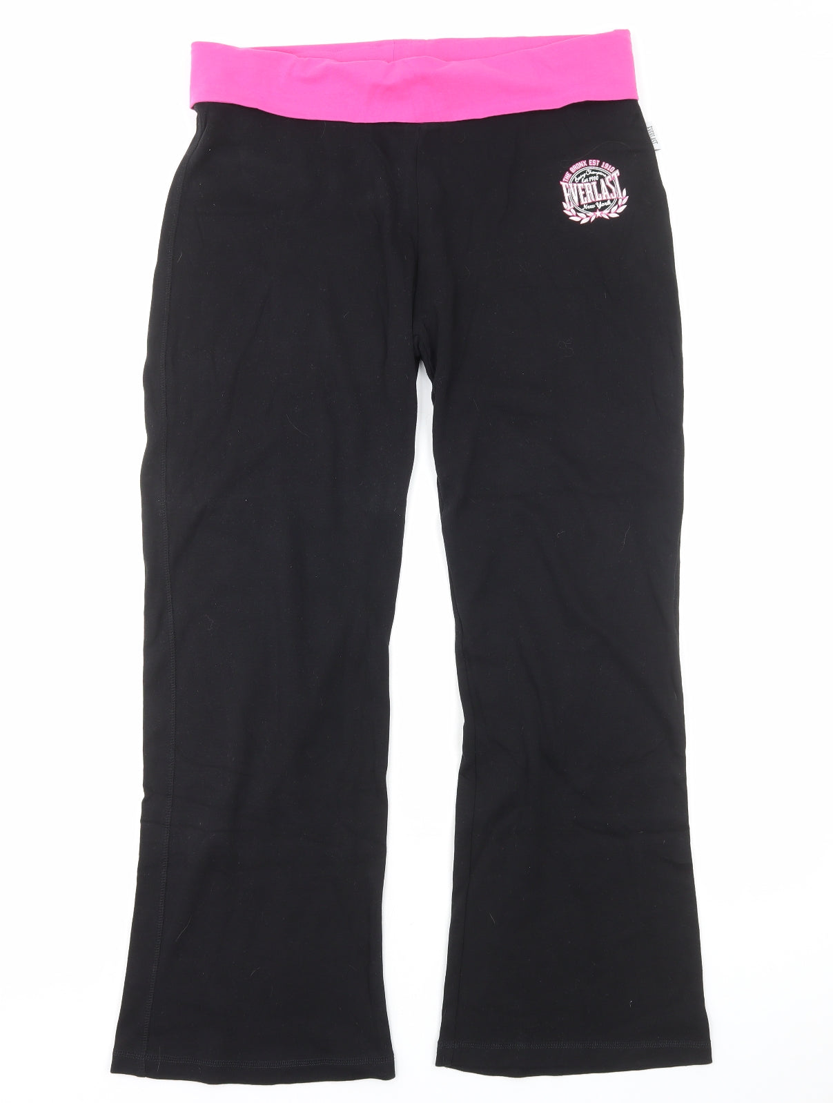 Everlast Womens Black Cotton Jogger Trousers Size 18 Regular