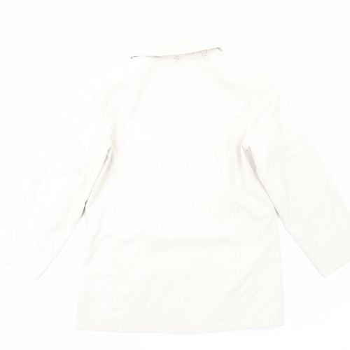 Isle of Cotton Womens Ivory Jacket Size 10 Zip