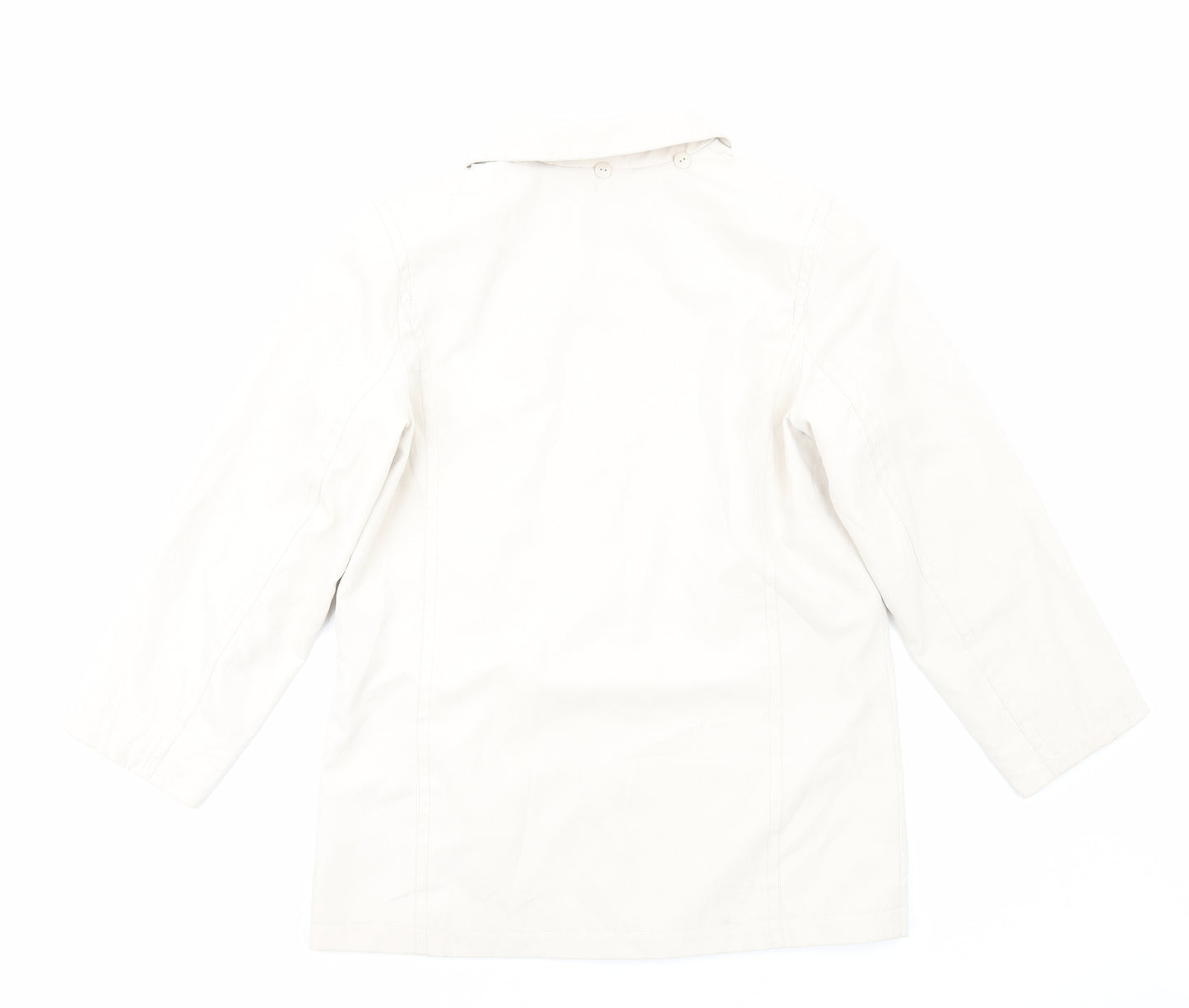 Isle of Cotton Womens Ivory Jacket Size 10 Zip