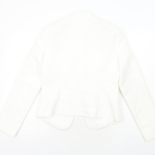 New Look Womens White Jacket Blazer Size 12