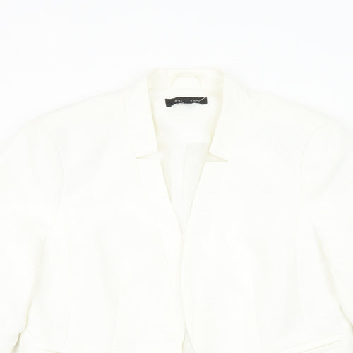 New Look Womens White Jacket Blazer Size 12