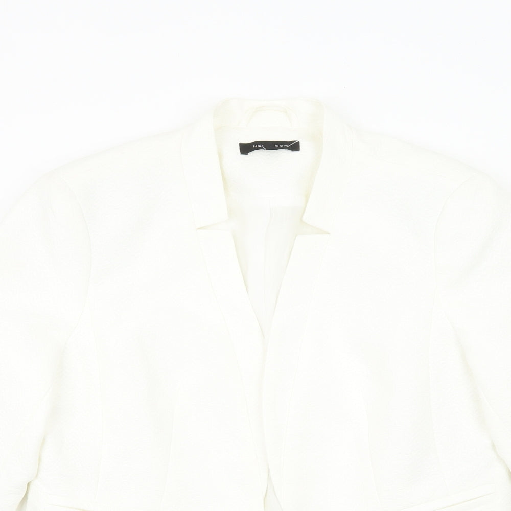 New Look Womens White Jacket Blazer Size 12