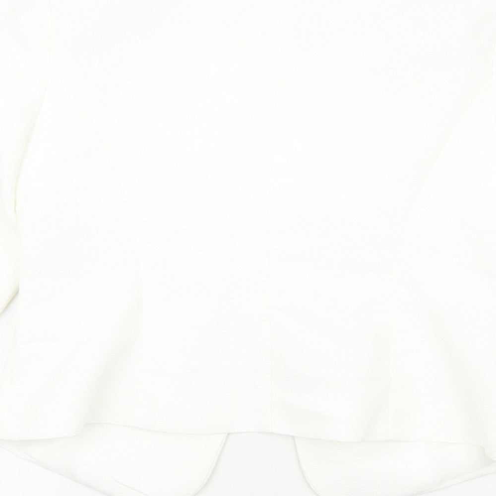 New Look Womens White Jacket Blazer Size 12