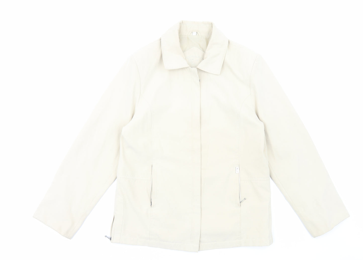 JBC Collection Womens Ivory Jacket Size 14 Zip