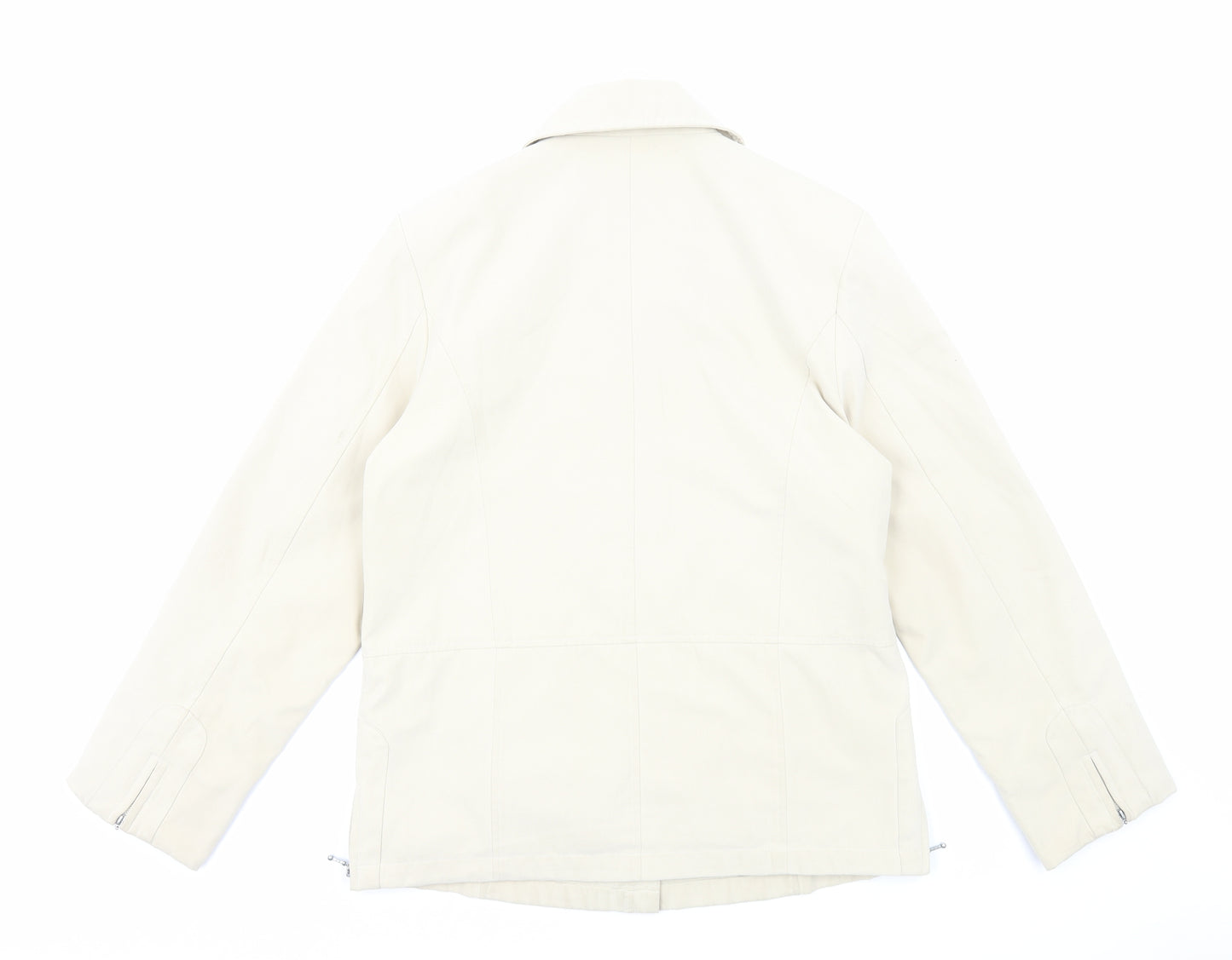 JBC Collection Womens Ivory Jacket Size 14 Zip