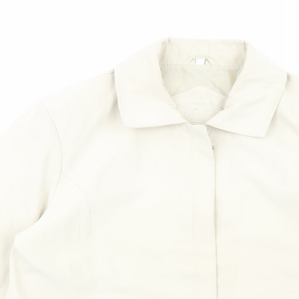 JBC Collection Womens Ivory Jacket Size 14 Zip