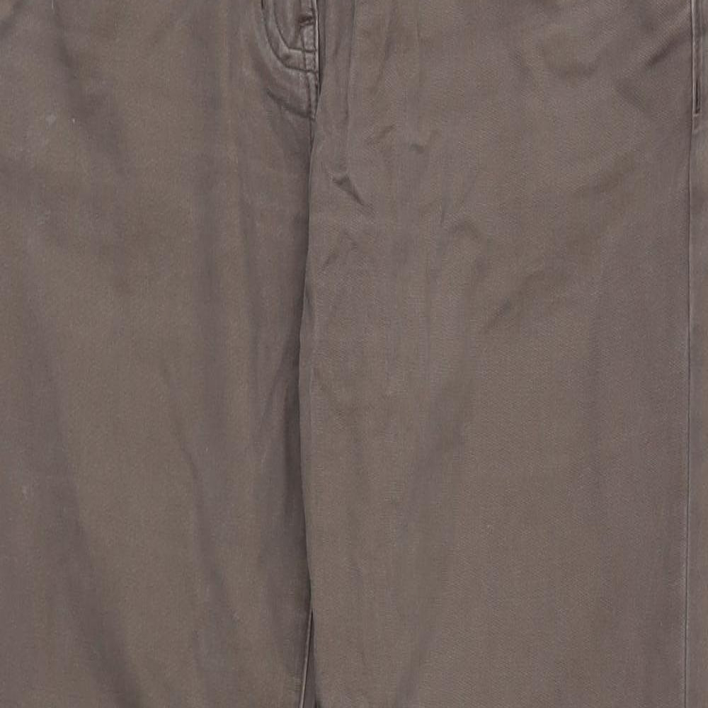 Gap Womens Brown Cotton Bootcut Jeans Size 14 Regular Zip