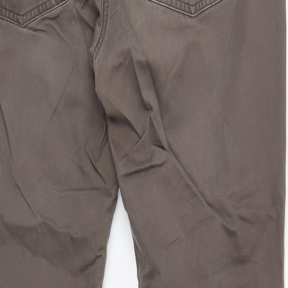 Gap Womens Brown Cotton Bootcut Jeans Size 14 Regular Zip