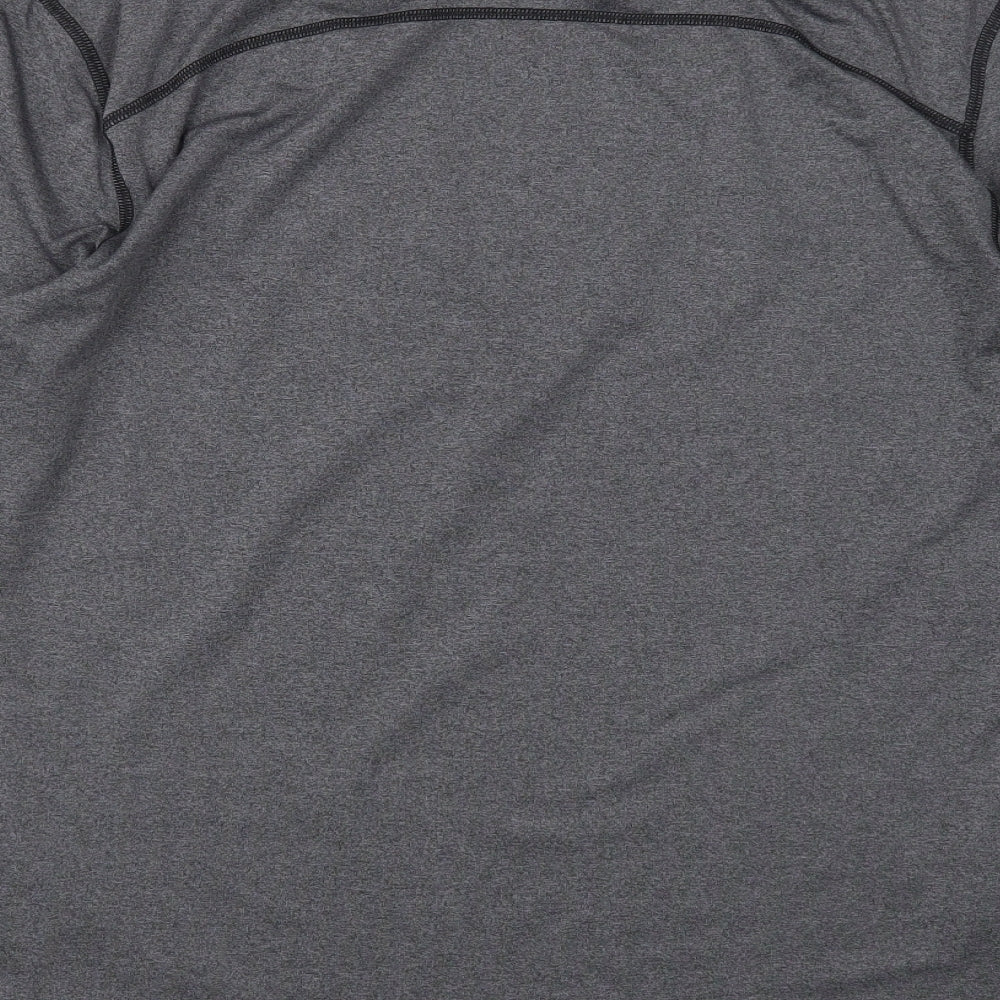 Under armour Mens Grey Polyester Pullover Casual Size 2XL High Neck Pullover