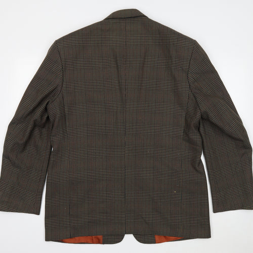 Berkertex Mens Multicoloured Plaid Polyester Jacket Blazer Size 44