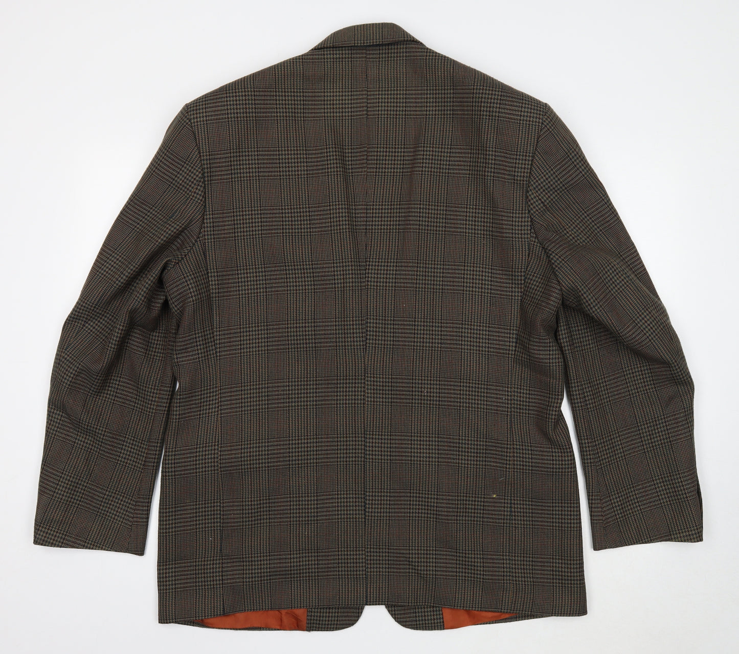 Berkertex Mens Multicoloured Plaid Polyester Jacket Blazer Size 44