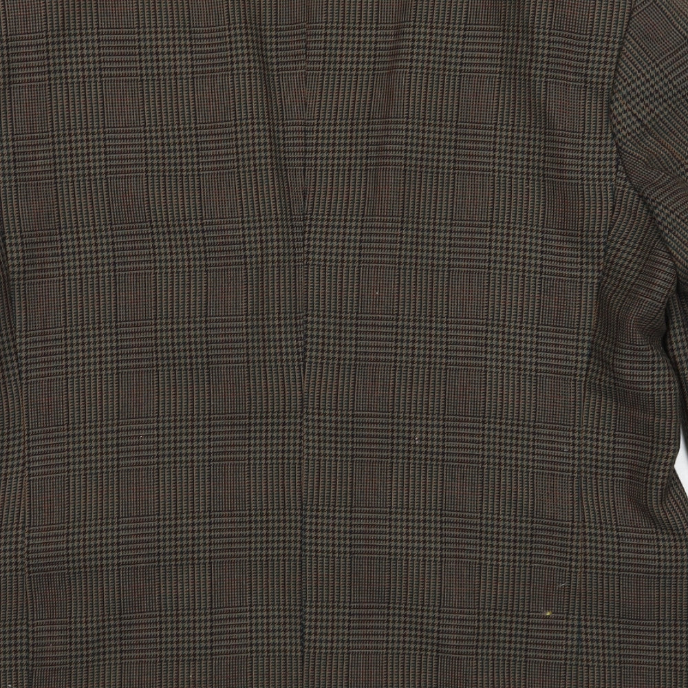 Berkertex Mens Multicoloured Plaid Polyester Jacket Blazer Size 44
