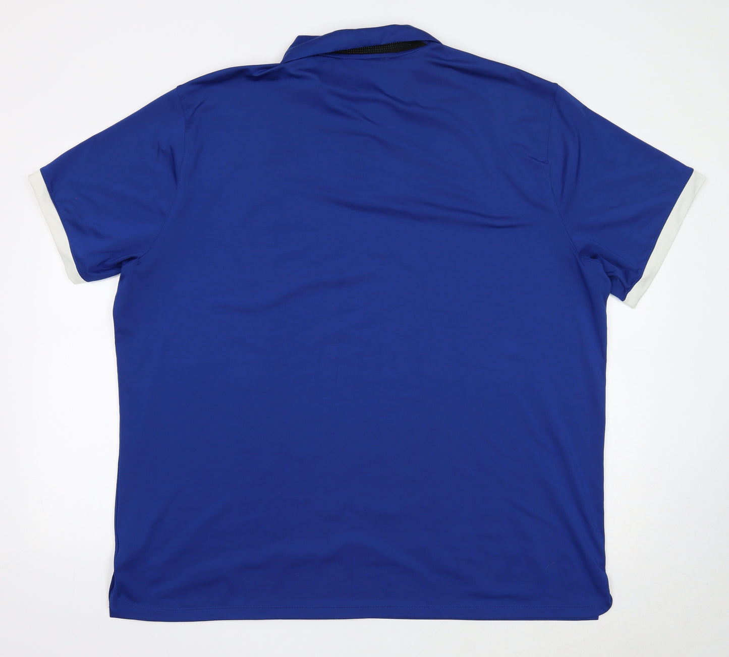 Nike Mens Blue Polyester Basic Polo Size 2XL Collared Pullover - Dri-Fit