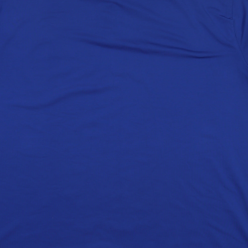 Nike Mens Blue Polyester Basic Polo Size 2XL Collared Pullover - Dri-Fit