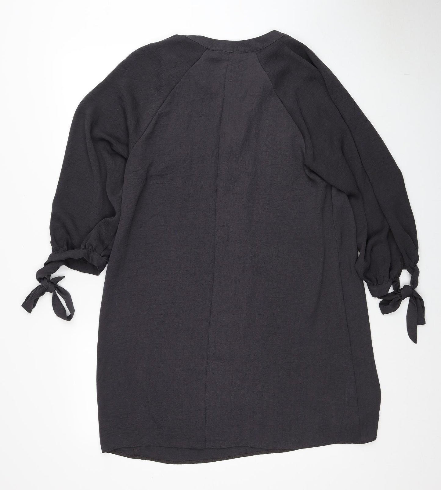 Primark Womens Black Polyester Shift Size 14 V-Neck Pullover