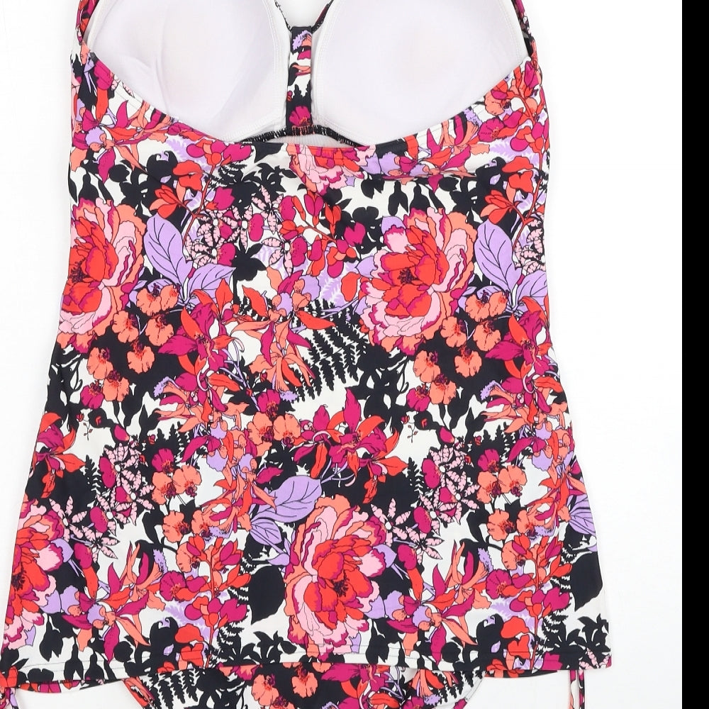 Debenhams Womens Multicoloured Geometric Polyester One Piece Size 18