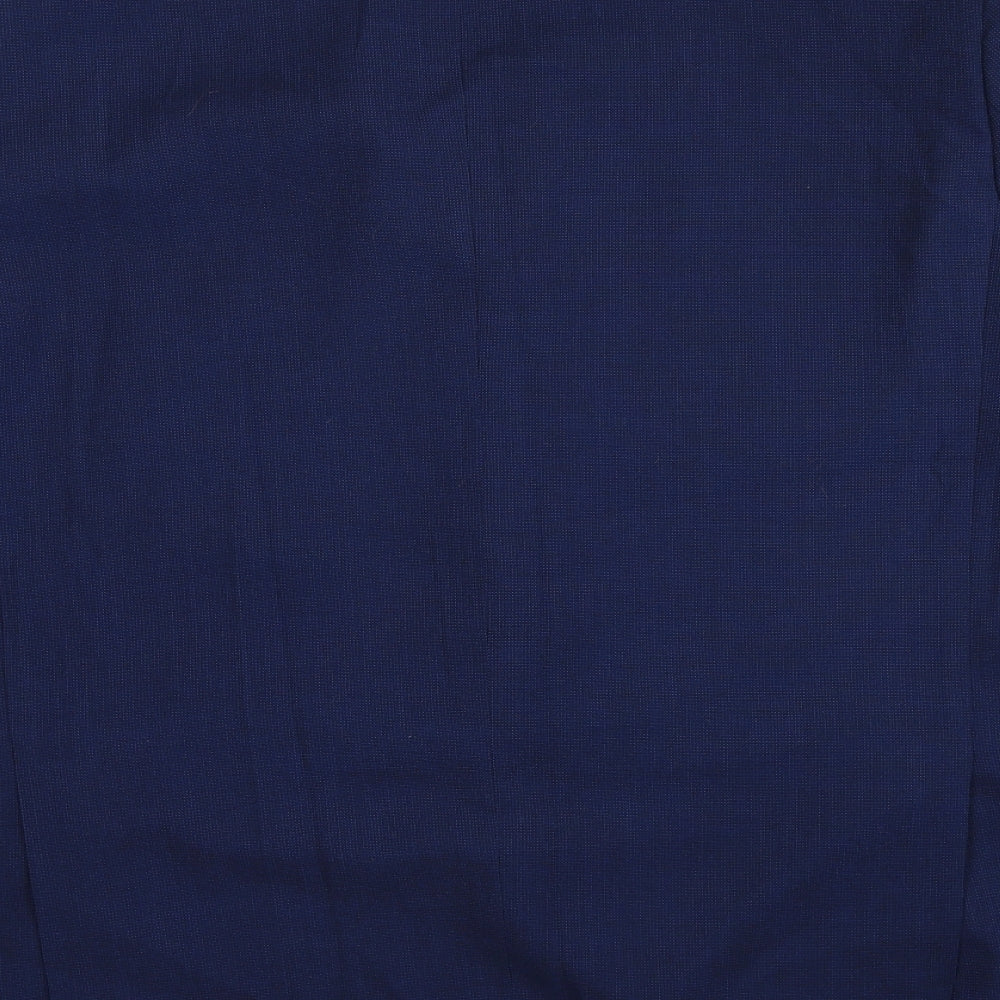 Luigi Morini Mens Blue Polyester Jacket Blazer Size 48