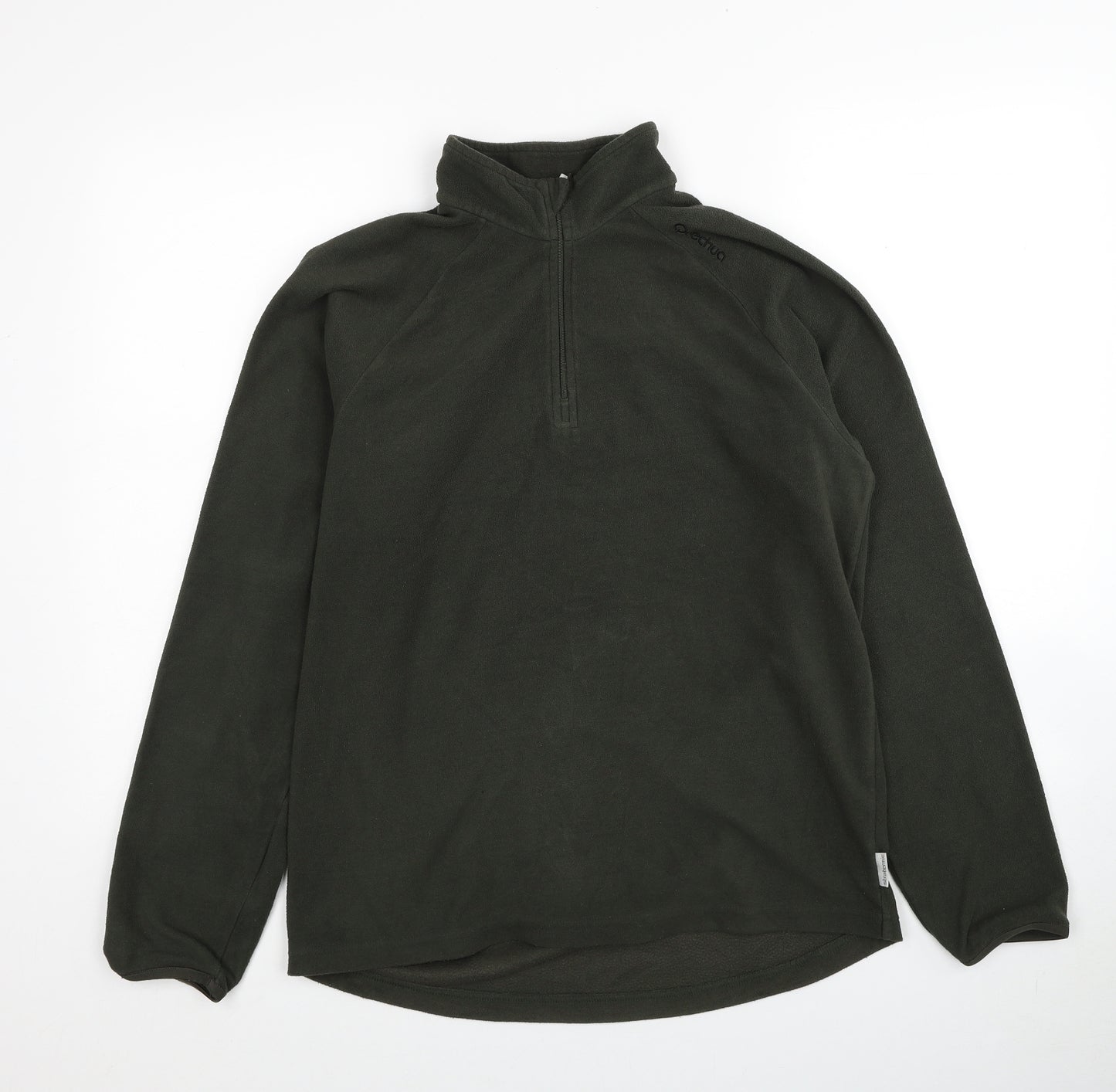 DECATHLON Mens Green Polyester Pullover Sweatshirt Size M
