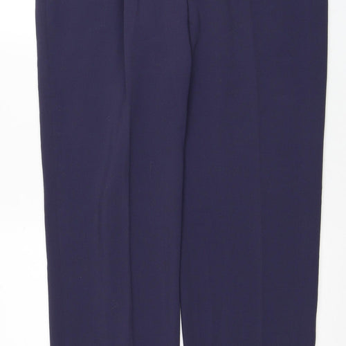 Preworn Womens Blue Polyester Dress Pants Trousers Size 33 in Regular Zip