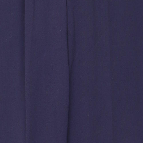Preworn Womens Blue Polyester Dress Pants Trousers Size 33 in Regular Zip