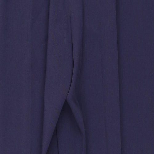 Preworn Womens Blue Polyester Dress Pants Trousers Size 33 in Regular Zip