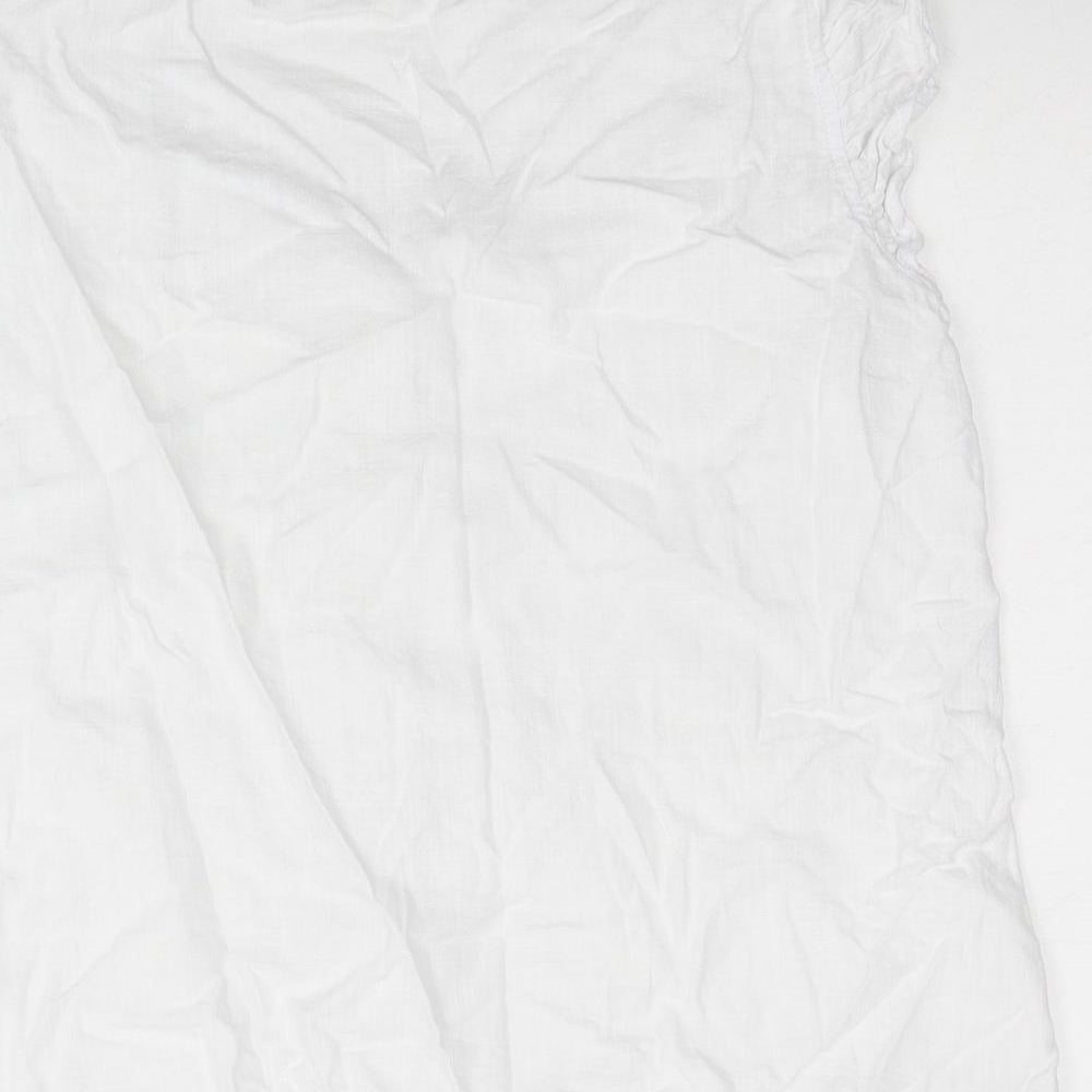 NEXT Womens White Viscose Basic Tank Size 12 V-Neck