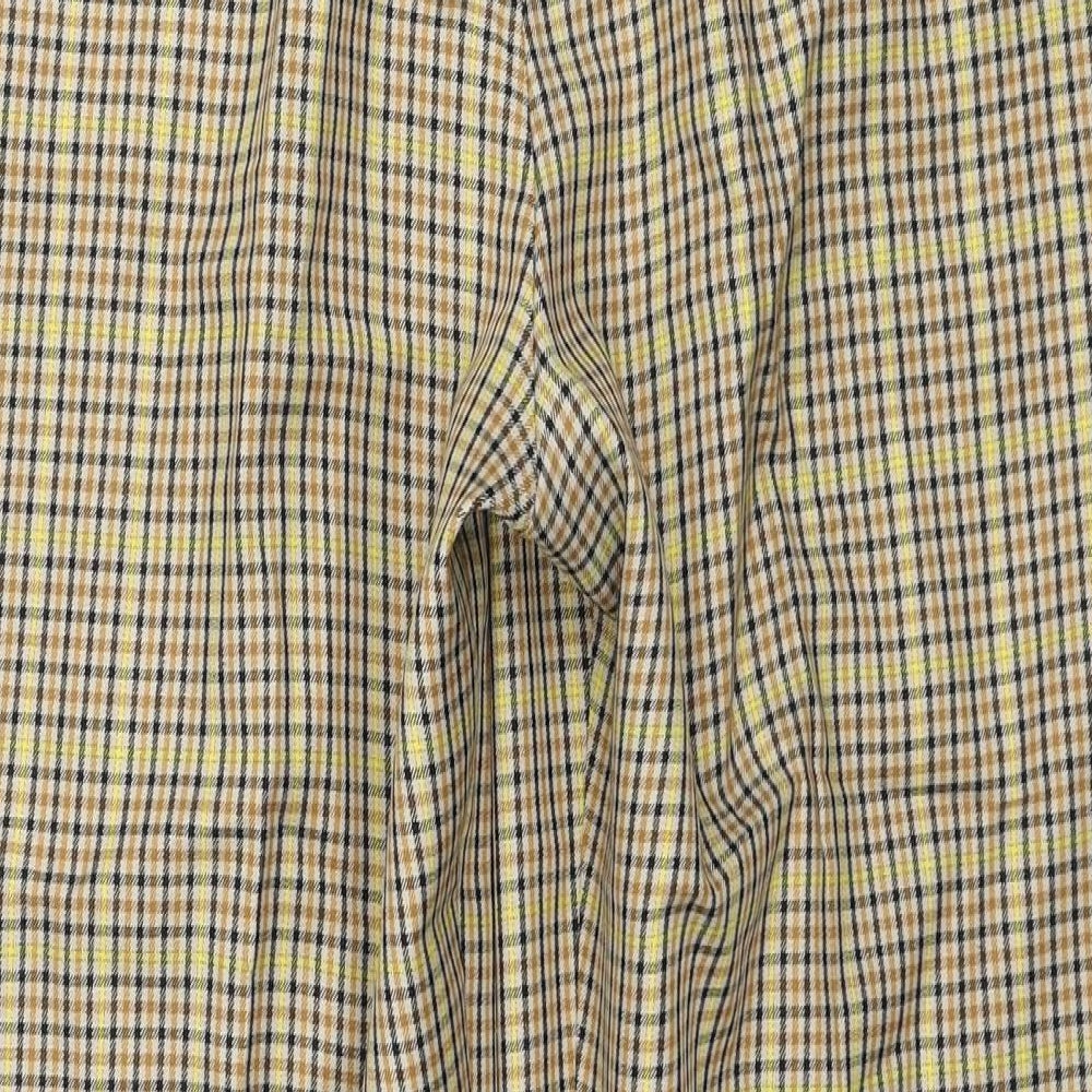 Marks and Spencer Womens Beige Geometric Polyester Trousers Size 14 Regular Zip