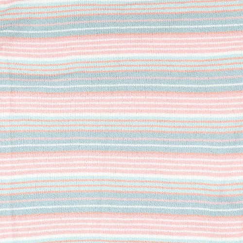 EWM Womens Multicoloured Scoop Neck Striped Acrylic Pullover Jumper Size 14 - Size 14-16