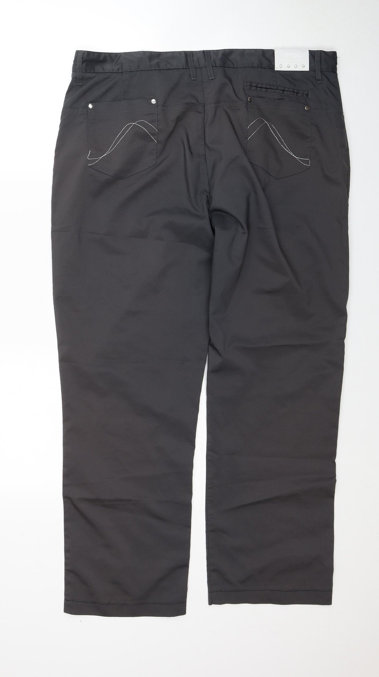 Slazenger Womens Grey Polyester Track Pants Trousers Size 18 Regular Zip