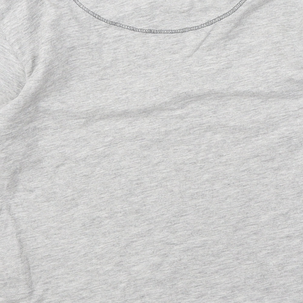 NEXT Boys Grey Cotton Basic T-Shirt Size 3 Years Round Neck Pullover - Skate of Mind