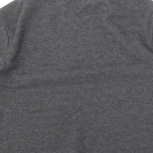 Zara Womens Grey Mock Neck Polyester Pullover Jumper Size M