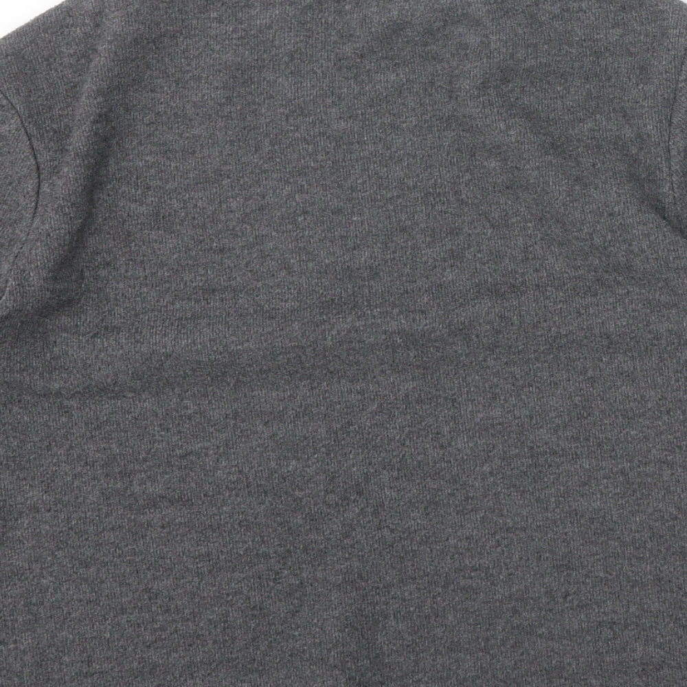 Zara Womens Grey Mock Neck Polyester Pullover Jumper Size M