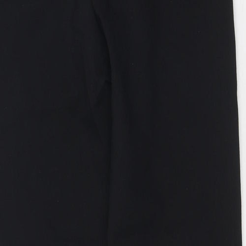 Cloi Womens Black Nylon Trousers Size 14 Regular Zip